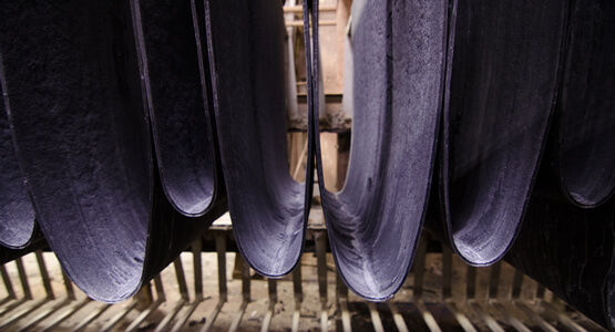 Industrial Rubber Hanging on Racks